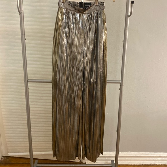 SABINA MUSAYEV pants silver and gold. XS - Picture 2 of 5
